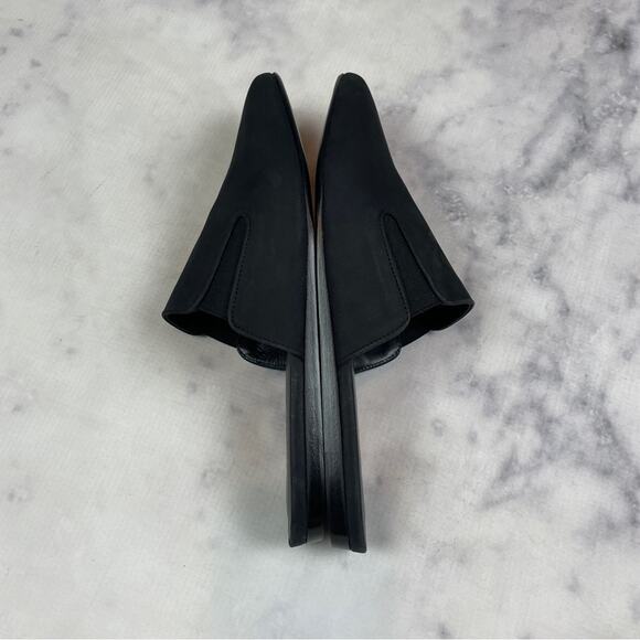 Jenni Kayne Black Oiled Leather Flat Mules NWOB - Picture 8 of 12